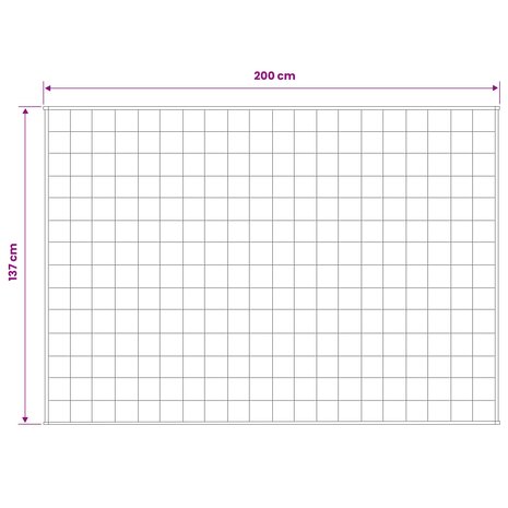 Verzwaringsdeken Antraciet 137 x 200 cm 10 kg 100% Katoen 205T 7