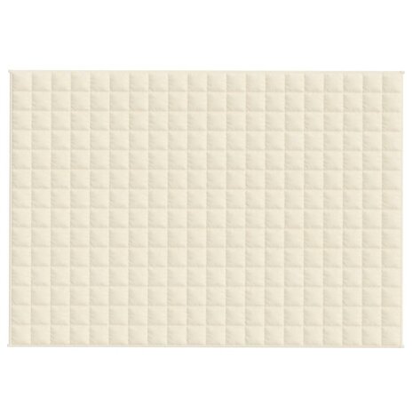Verzwaringsdeken 138x200 cm 6 kg stof lichtcr&egrave;mekleurig 3