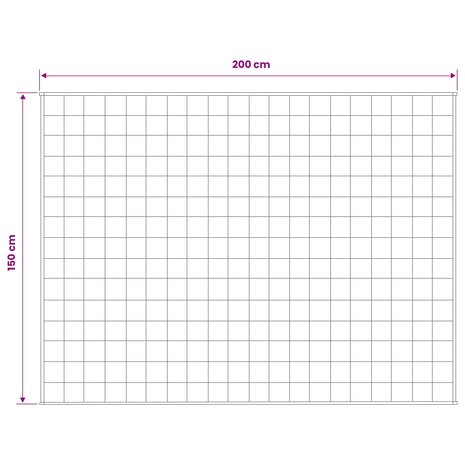 Verzwaringsdeken Antraciet 150 x 200 cm 7 kg 100% Katoen 205T 7
