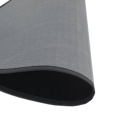 Vloerkleed rond 80 cm bamboe zwart 5