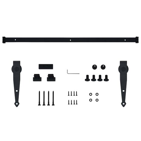 Ophangset voor minischuifdeur 152 cm koolstofstaal 5