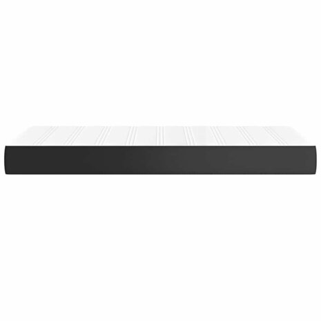 Pocketveringmatras medium 80x200x20 cm kunstleer zwart 4