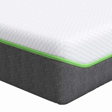 Matras Medium zacht 80 x 160 cm Wit en Grijs 2