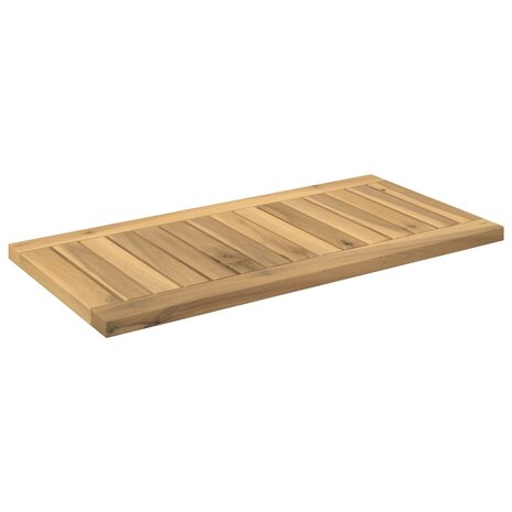 Tafelblad 60,5 x 30 x 2 cm Rechthoekig Massief Acaciahout Wit 3