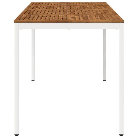 Tuin Bartafel Natuurlijk en Wit 196 x 100,5 x 105 cm 4