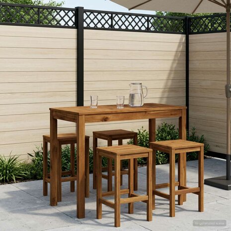 Tuin Bartafel Naturel 108,5 x 55 x 105 cm Massief Acaciahout 1