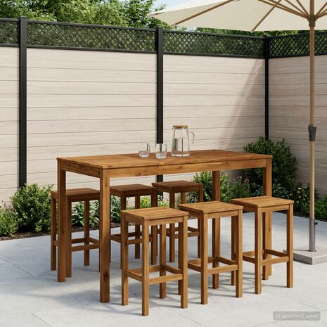 Tuin Bartafel Naturel 141 x 80,5 x 105 cm Massief Acaciahout 1