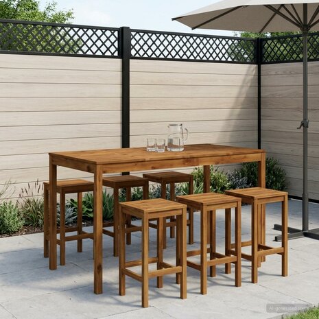 Tuin Bartafel Naturel 180 x 88,5 x 105 cm Massief Acaciahout 1
