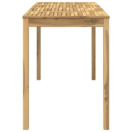 Tuin Bartafel Wit 196 x 80,5 x 105 cm Massief Acaciahout 4