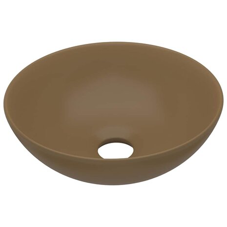 Wastafel rond keramiek matcr&egrave;me 2