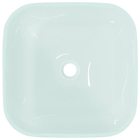 Wasbak 42x42x14 cm glas mat 4