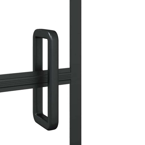 Douchewand 100x140 cm ESG zwart 4