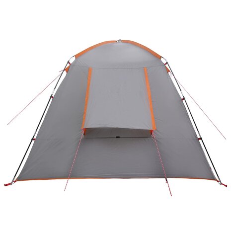Huisje Tent 3-persoons Grijs en Oranje Polyester 6
