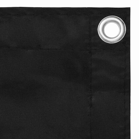 Balkonscherm 75x400 cm oxford stof zwart 3