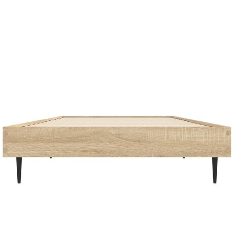Bedframe zonder matras hout sonoma eikenkleurig 75x190 cm 6