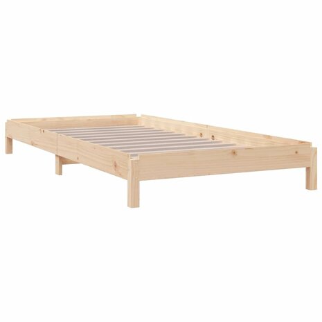 Bed stapelbaar 75x190 cm massief grenenhout 5