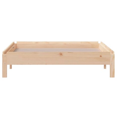 Bed stapelbaar 75x190 cm massief grenenhout 6