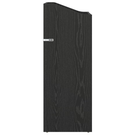 Platenkast Zwart eiken 36 x 36 x 95,5 cm Bewerkt hout 5