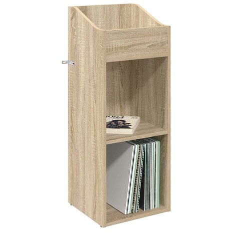 Platenkast Sonoma Eiken 36 x 36 x 95,5 cm Bewerkt hout 3