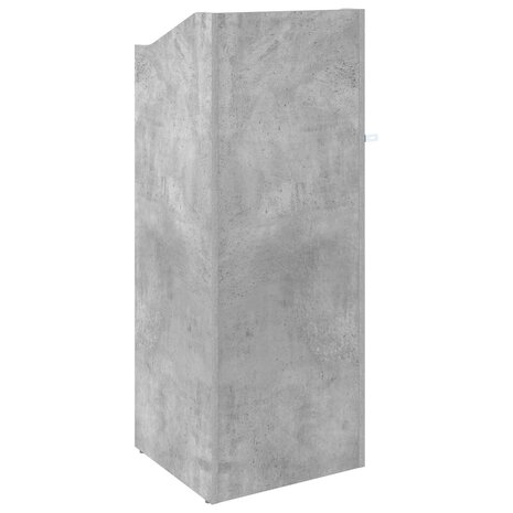 Platenkast Betongrijs 36 x 36 x 95,5 cm Bewerkt hout 6