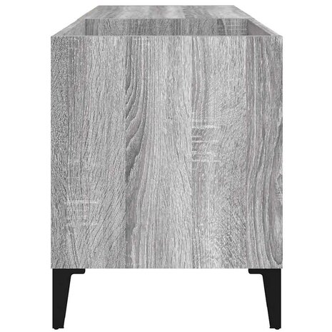 Platenkast 84,5x38x48 cm bewerkt hout grijs sonoma eikenkleurig 5