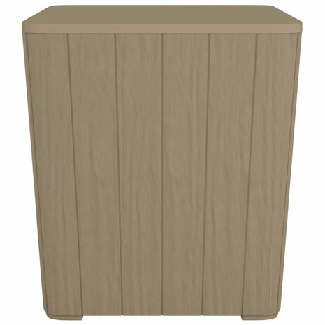 Tuintafel met afneembaar deksel polypropeen lichtbruin 5