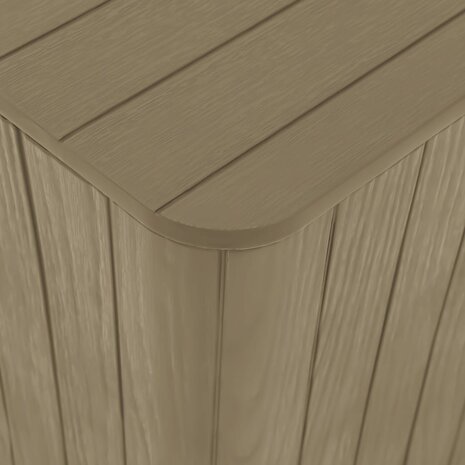 Tuintafel met afneembaar deksel polypropeen lichtbruin 6