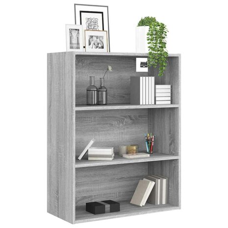 Hangkast 69,5x32,5x90 cm grijs sonoma eikenkleurig 4