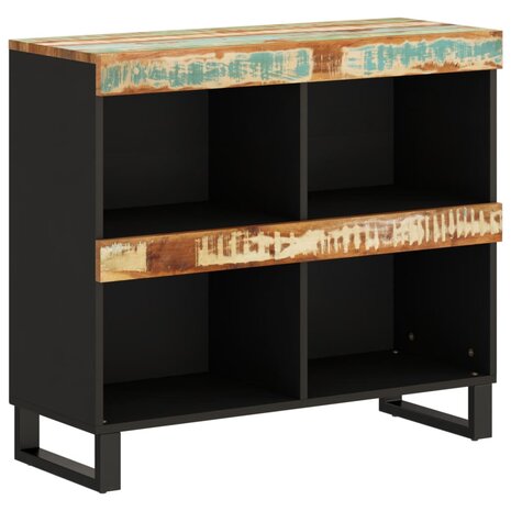 Bijzetkast 85x33x75 cm massief gerecycled hout 2