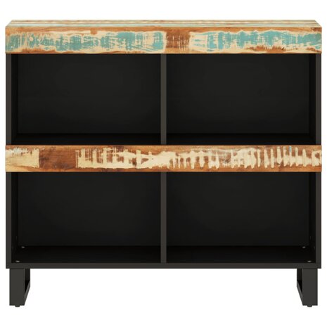Bijzetkast 85x33x75 cm massief gerecycled hout 3