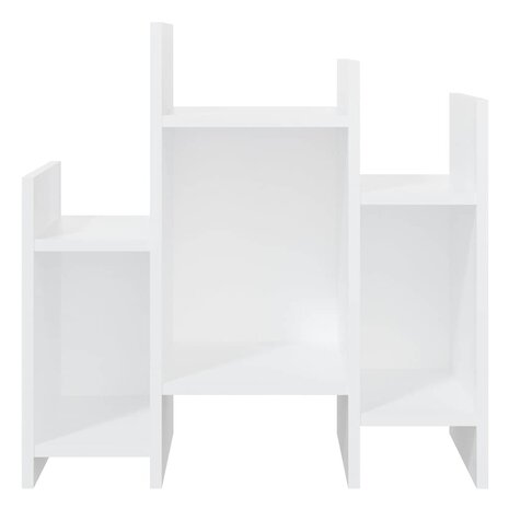 Bijzetkast 60x26x60 cm bewerkt hout wit 5