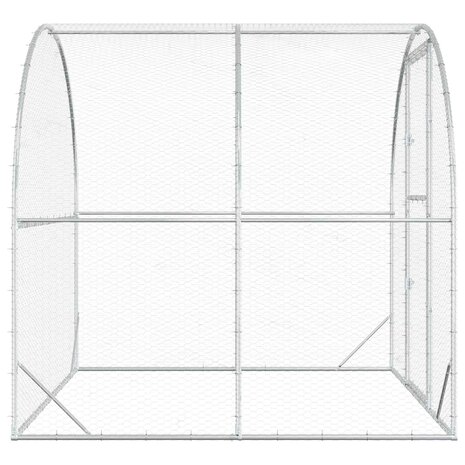 Kippenhok zilver 200 x 200 x 200 cm Gegalvaniseerd staal 5