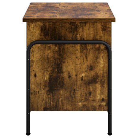 Opbergbox Gerookt eiken 80 x 40 x 49,5 cm Bewerkt hout 4