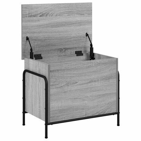 Opbergbox Grijs Sonoma 80 x 40 x 49,5 cm Bewerkt hout 3