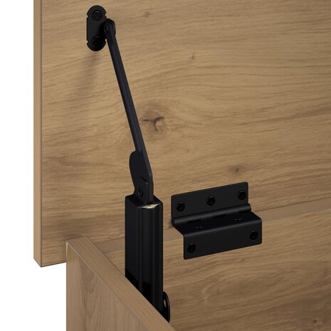 Opbergbox Artisanaal eiken 80 x 40 x 49,5 cm Bewerkt hout 6