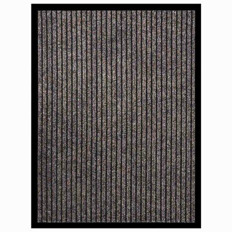 Deurmat 60x80 cm gestreept beige 1