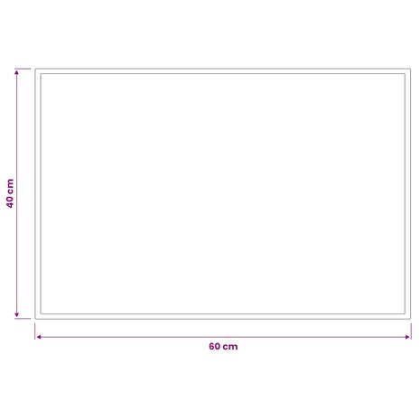 Deurmat Lichtgrijs 60 x 40 cm 100% Polyamide 4
