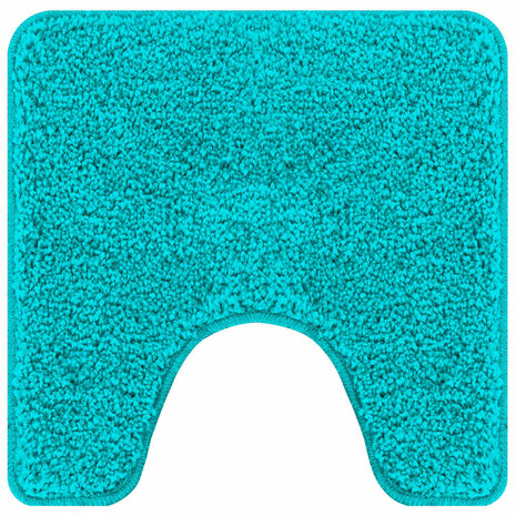 Antislip Badmat met Toilet Cut Turquoise 50 x 50 cm PP 2