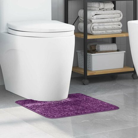 Antislip Badmat met Toilet Cut Paars 50 x 50 cm PP 1
