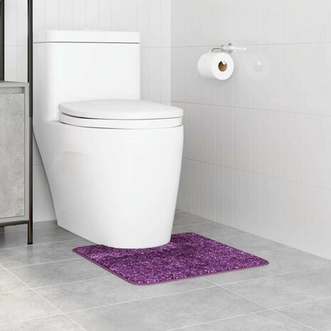 Antislip Badmat met Toilet Cut Paars 50 x 50 cm PP 3