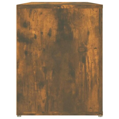 Schoenenrek 100x35x45 cm bewerkt hout gerookt eikenkleurig 6