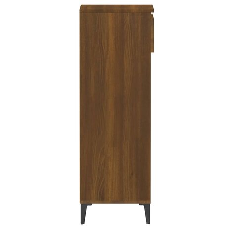 Schoenenrek 40x36x105 cm bewerkt hout bruin eikenkleur 7