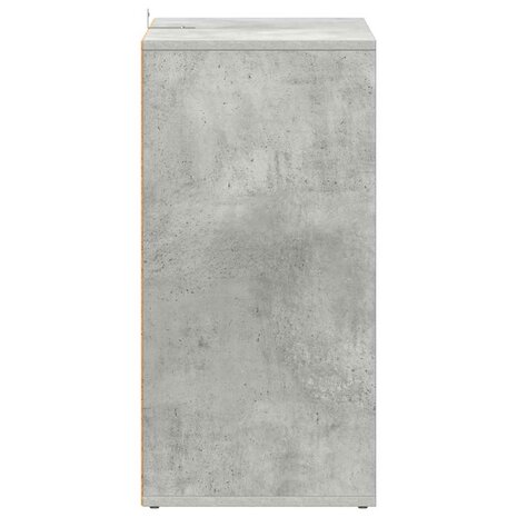 Schoenenkast 60x35x70 cm bewerkt hout betongrijs 8