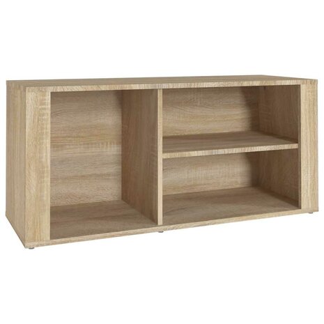 Schoenenkast 100x35x45 cm bewerkt hout sonoma eikenkleurig 2