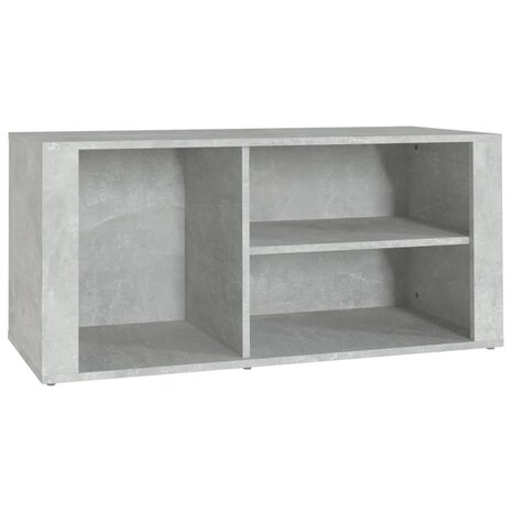Schoenenkast 100x35x45 cm bewerkt hout betongrijs 2