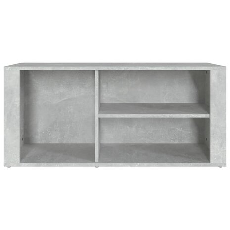Schoenenkast 100x35x45 cm bewerkt hout betongrijs 5