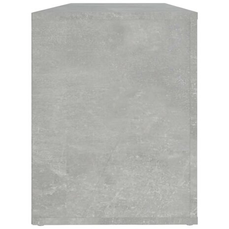 Schoenenkast 100x35x45 cm bewerkt hout betongrijs 6