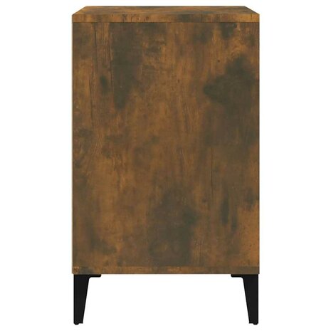 Schoenenkast 102x36x60 cm bewerkt hout gerookt eikenkleurig 4