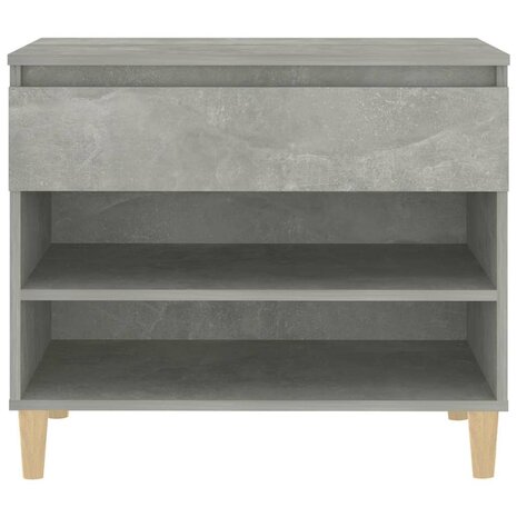 Schoenenkast 70x36x60 cm bewerkt hout betongrijs 6