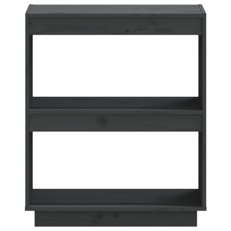 Boekenkast 60x35x71 cm massief grenenhout grijs 5
